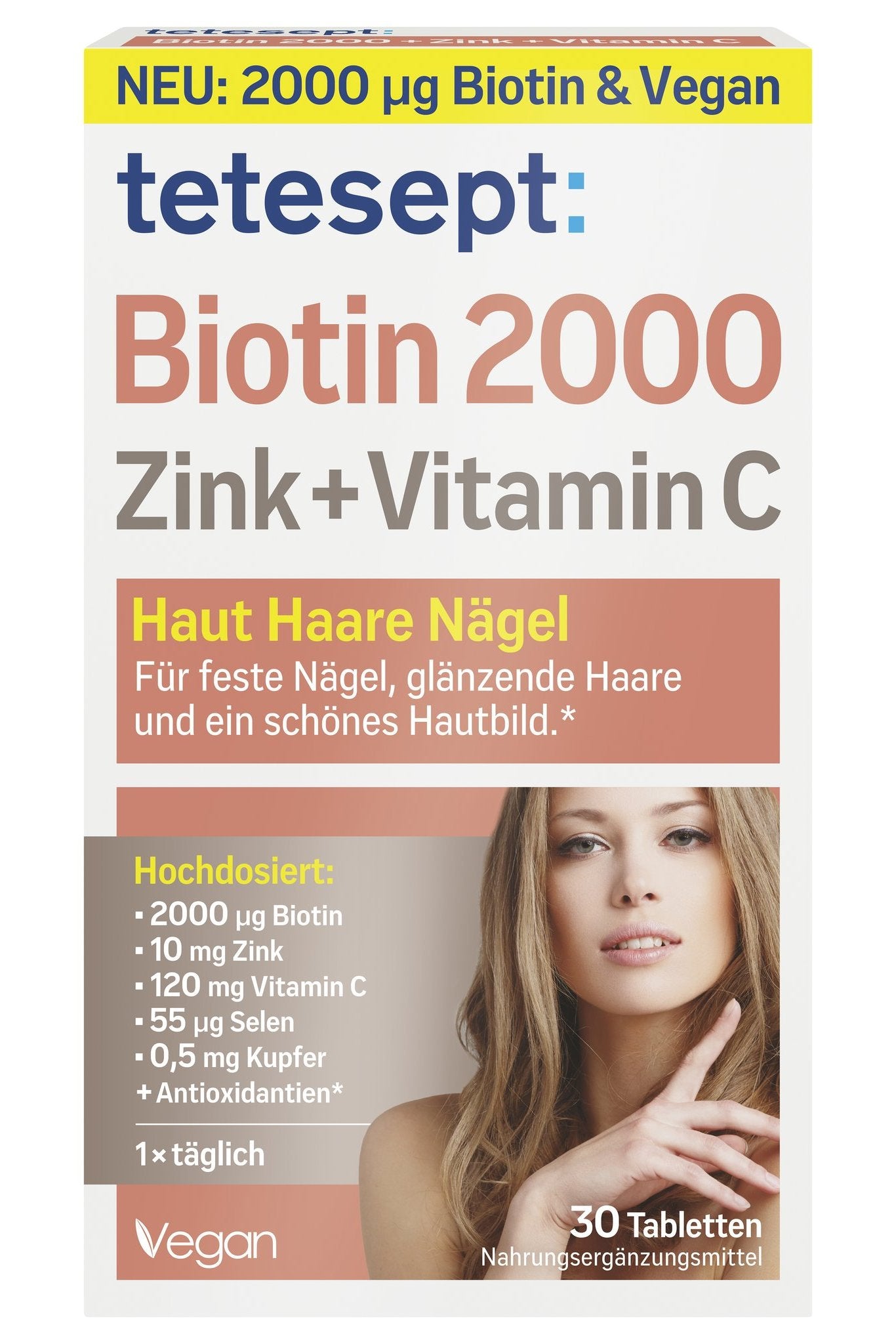 tetesept Biotin 2000 (30 Stk.) 18g – Produktbild