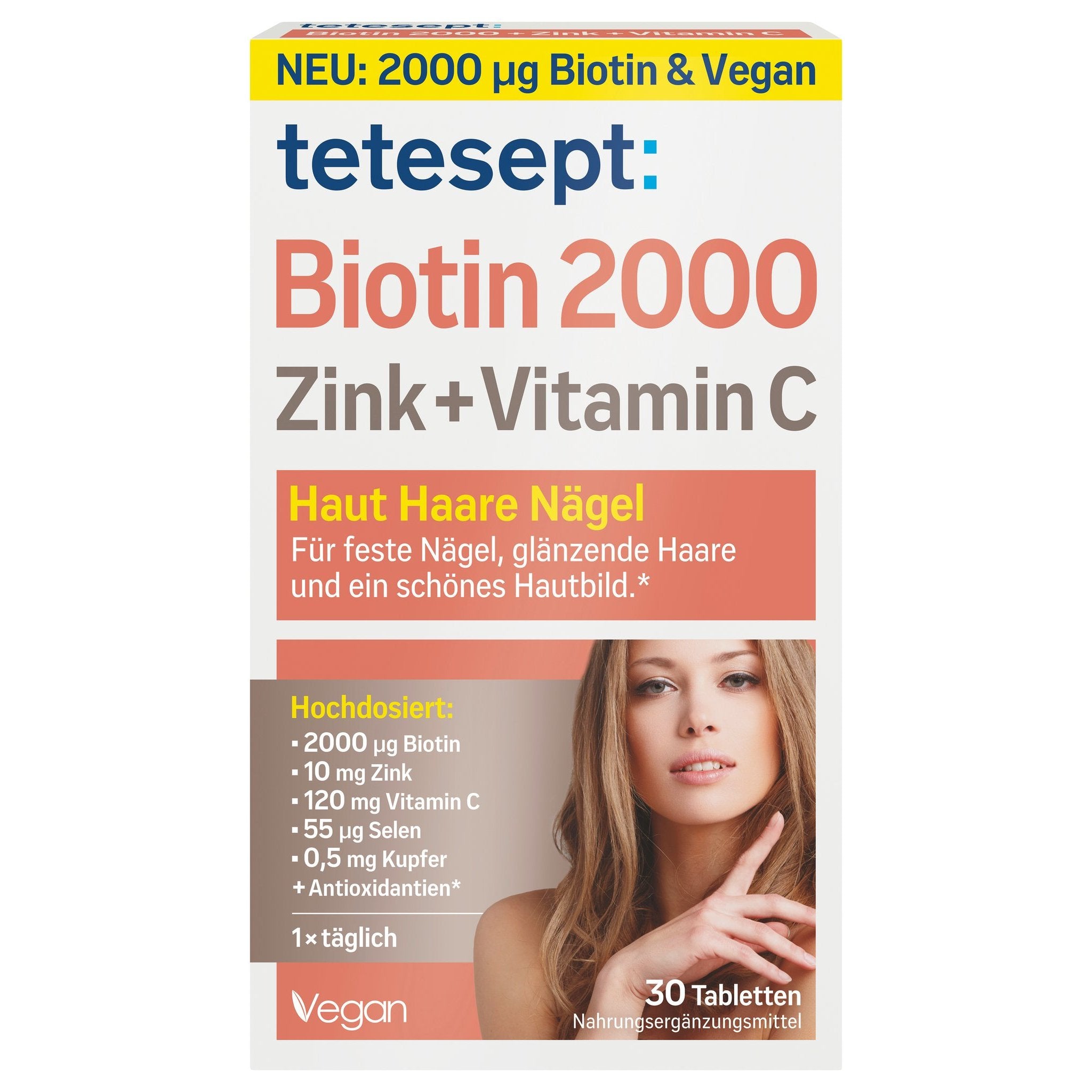 tetesept Biotin 2000 (30 Stk.) 18g – Produktbild