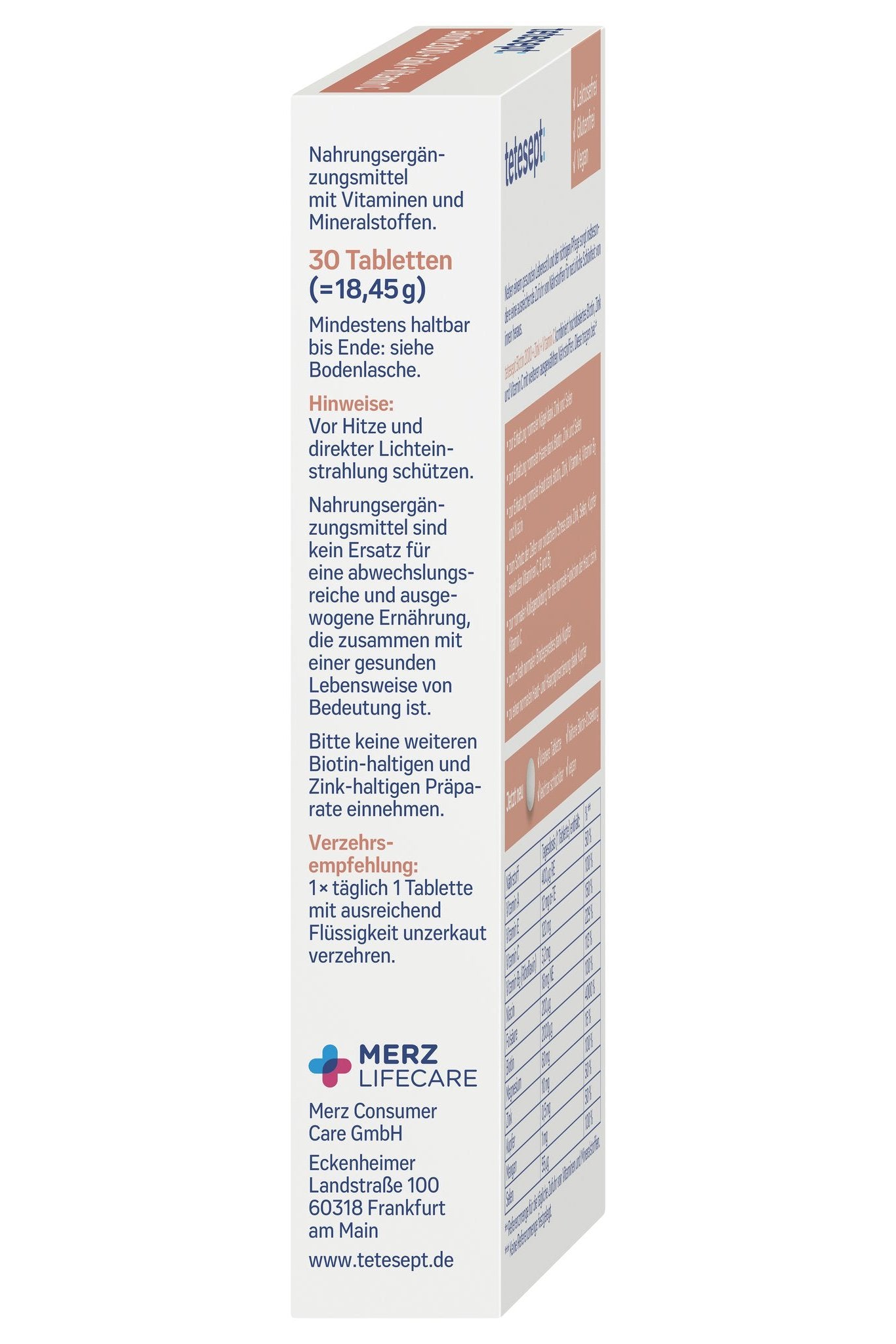tetesept Biotin 2000 (30 Stk.) 18g – Produktbild