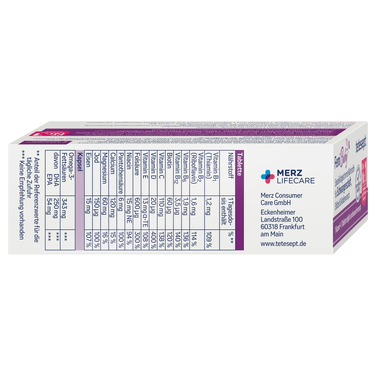 tetesept Femi Baby (30 Tabl. + 30 Kaps.) 61,8g – Produktbild