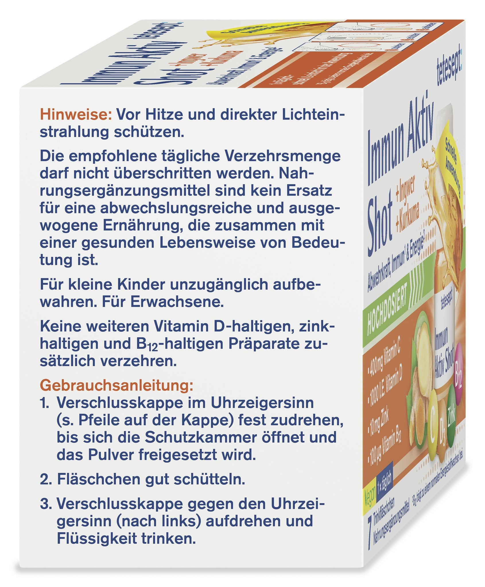 tetesept Immun Aktiv Shot (7 Stk.) 78,3ml – Produktbild