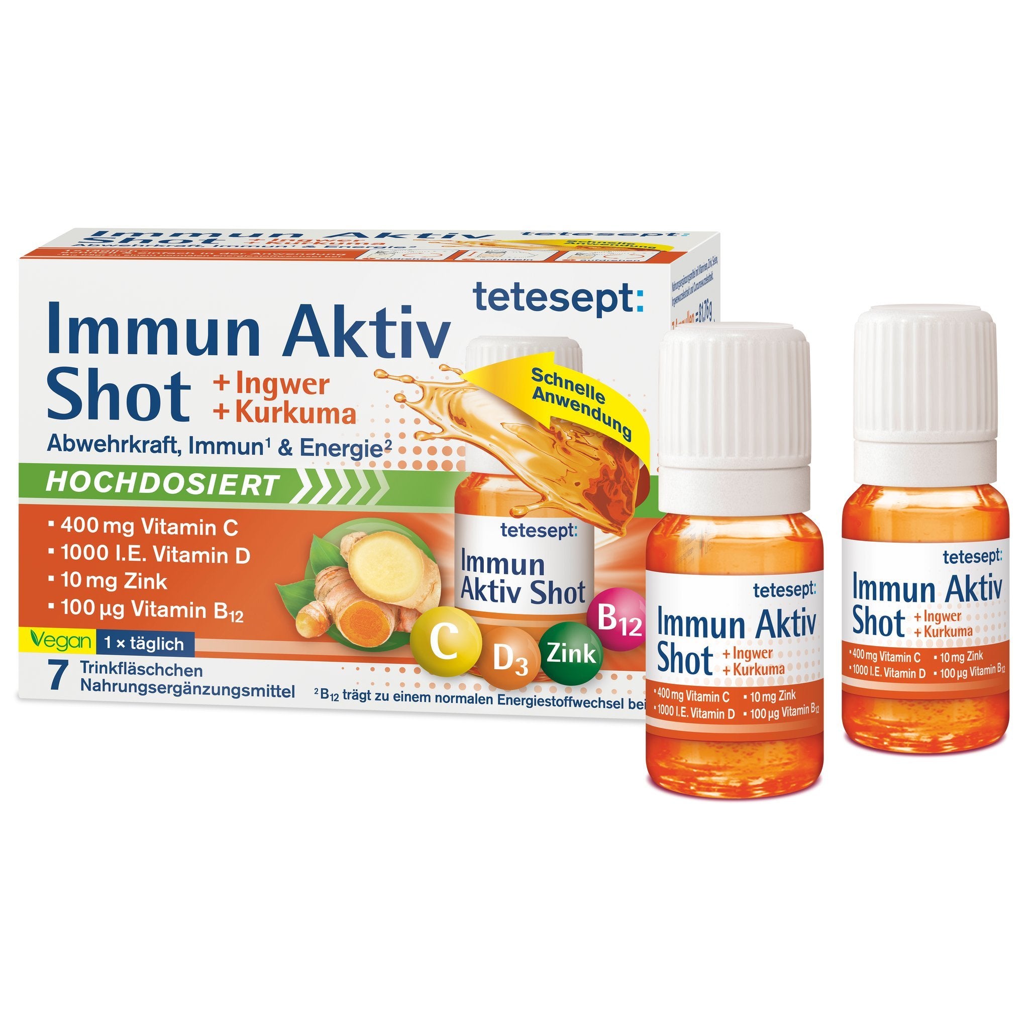 tetesept Immun Aktiv Shot (7 Stk.) 78,3ml – Produktbild