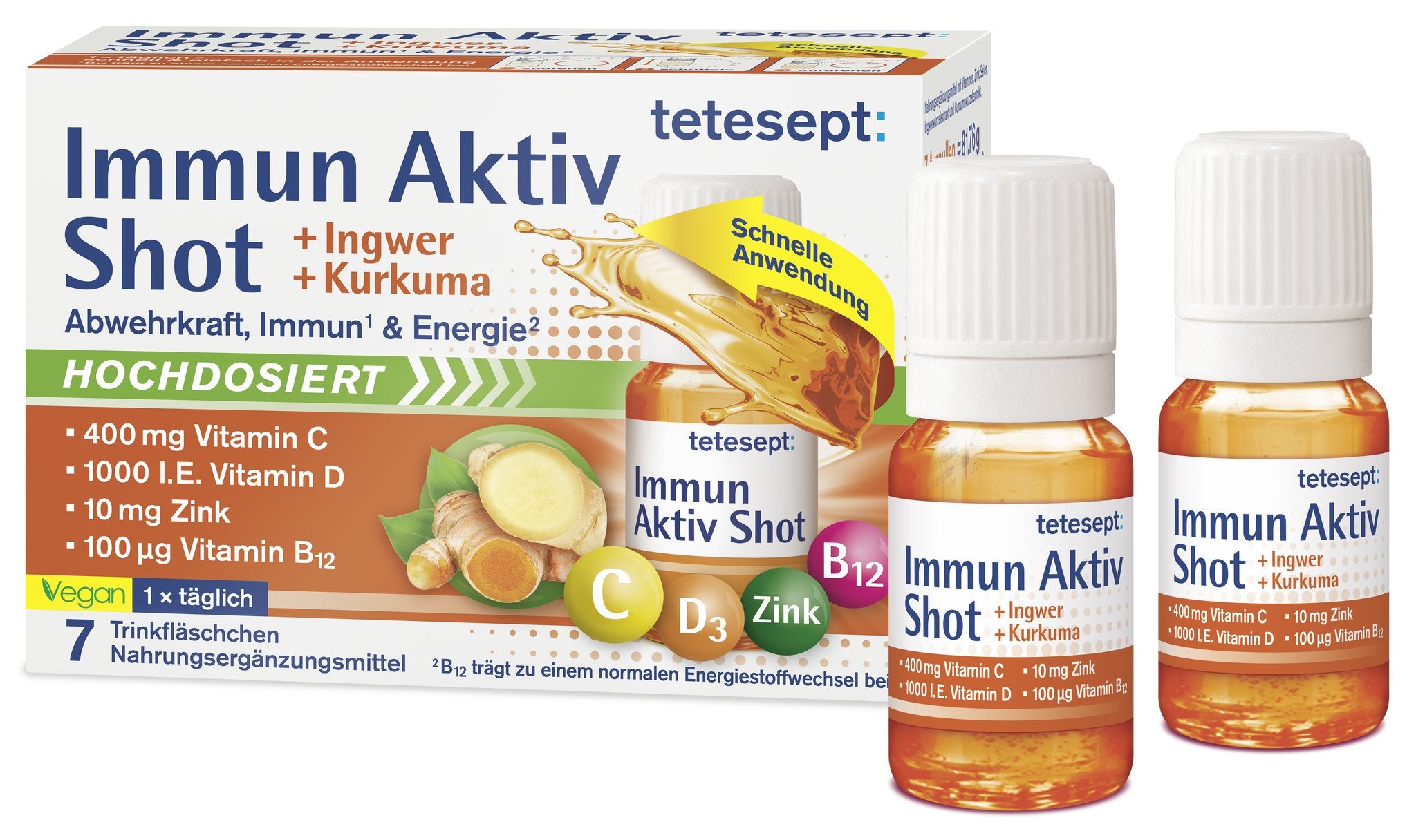 tetesept Immun Aktiv Shot (7 Stk.) 78,3ml – Produktbild