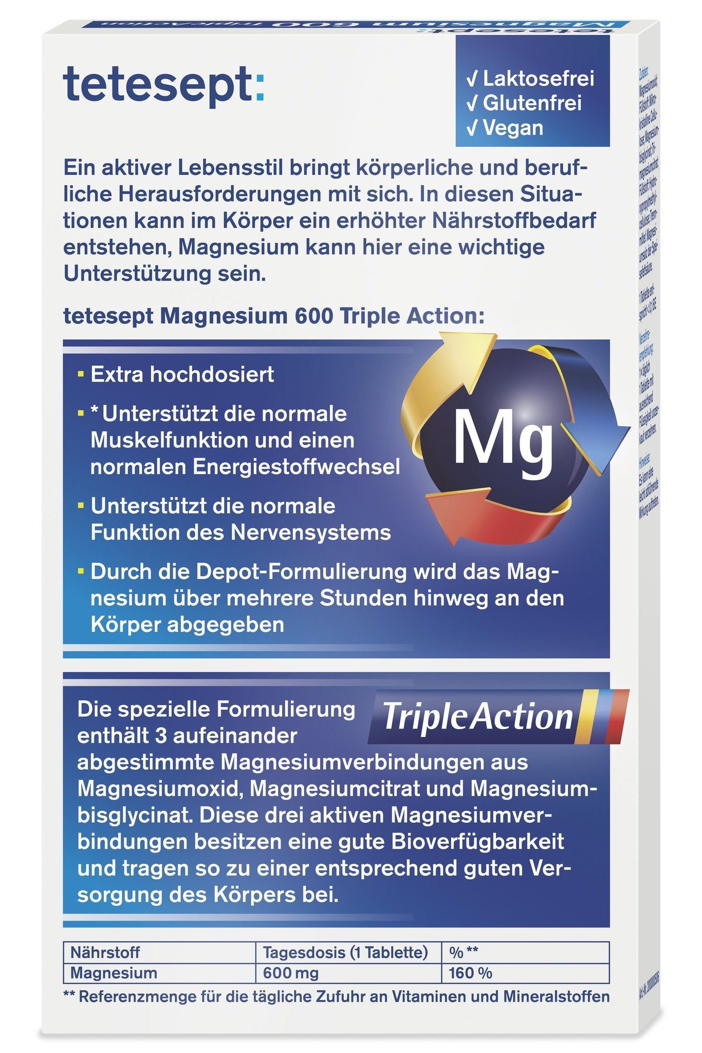 tetesept Magnesium 600 Action