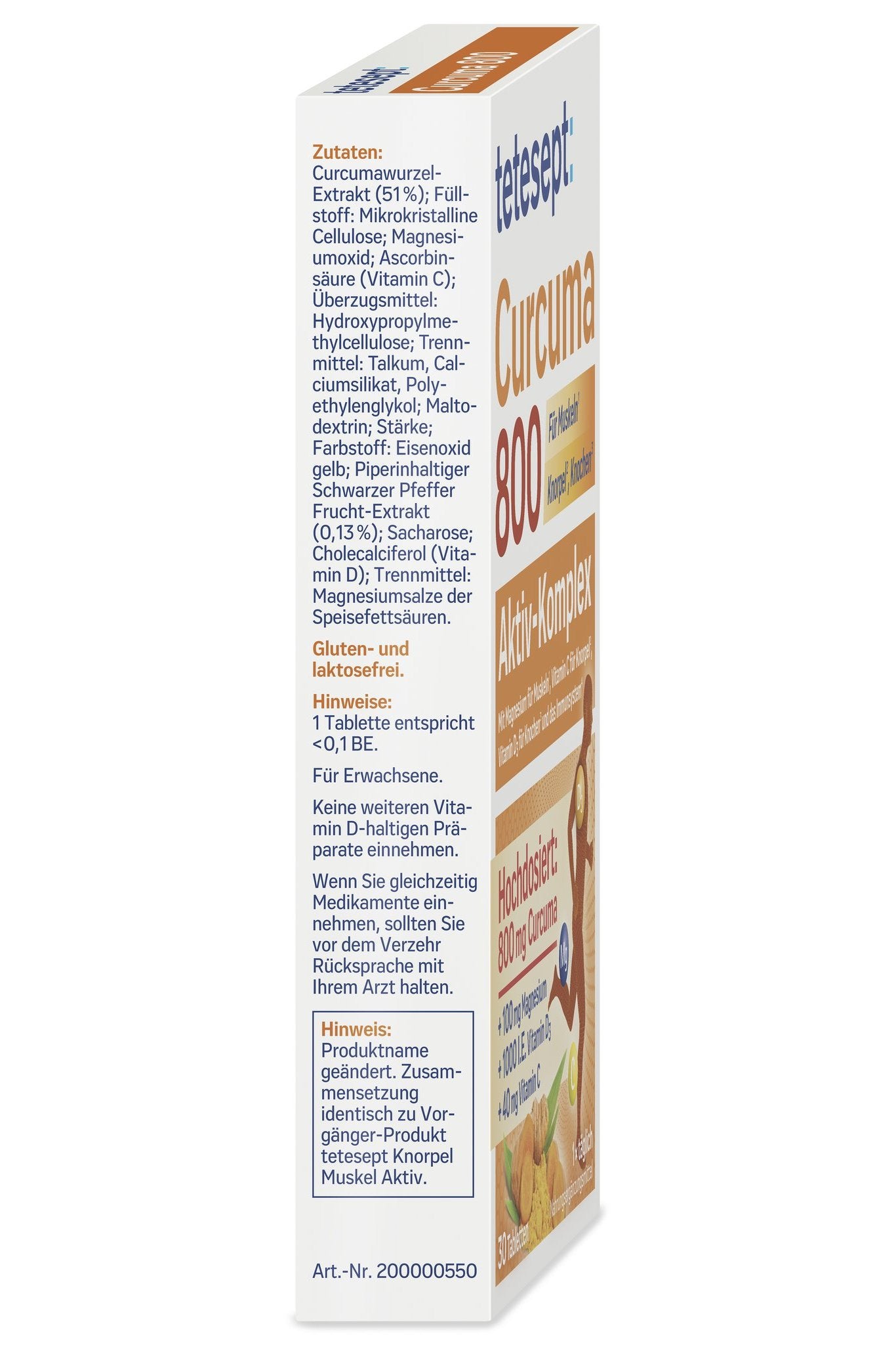 tetesept Curcuma 800 (30 Stk.) – Produktbild