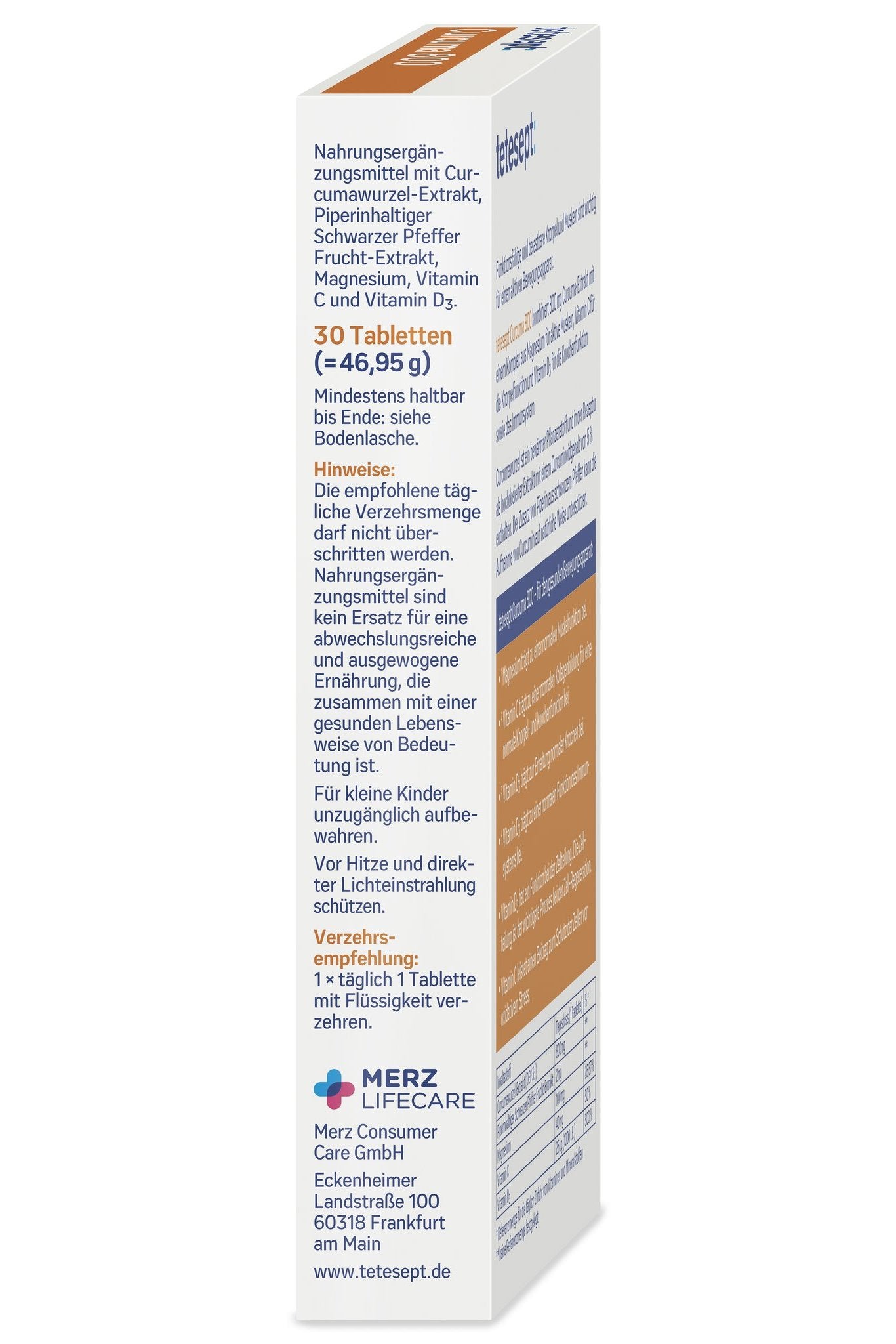 tetesept Curcuma 800 (30 Stk.) – Produktbild