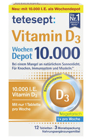 tetesept Vitamin D3 10000 (12 Stk.) – Produktbild