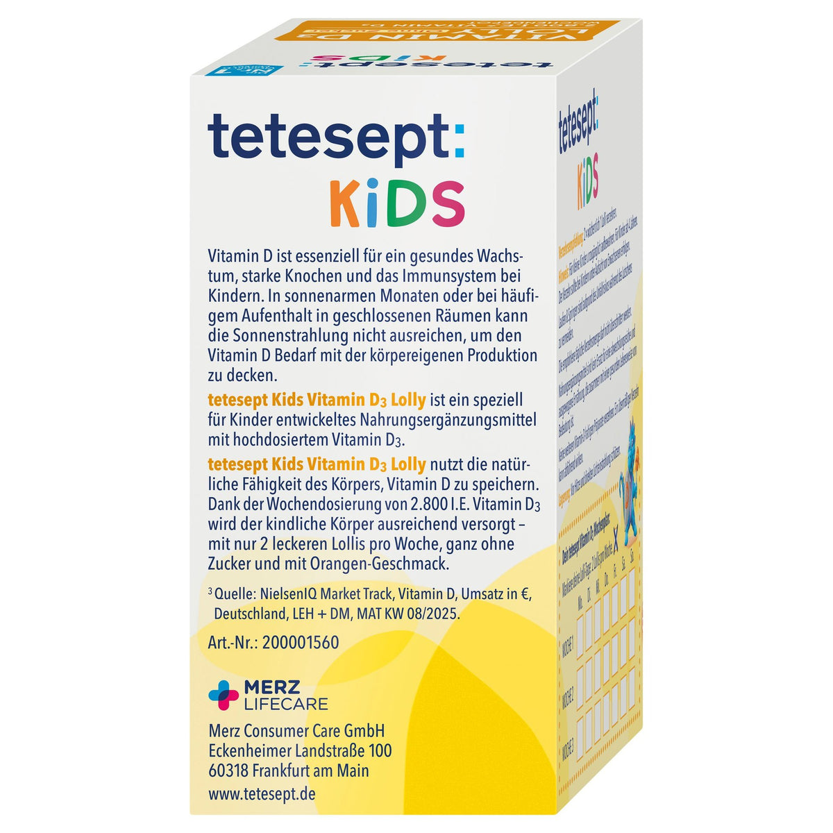 6er Set tetesept Kids Vitamin D3 Lolly