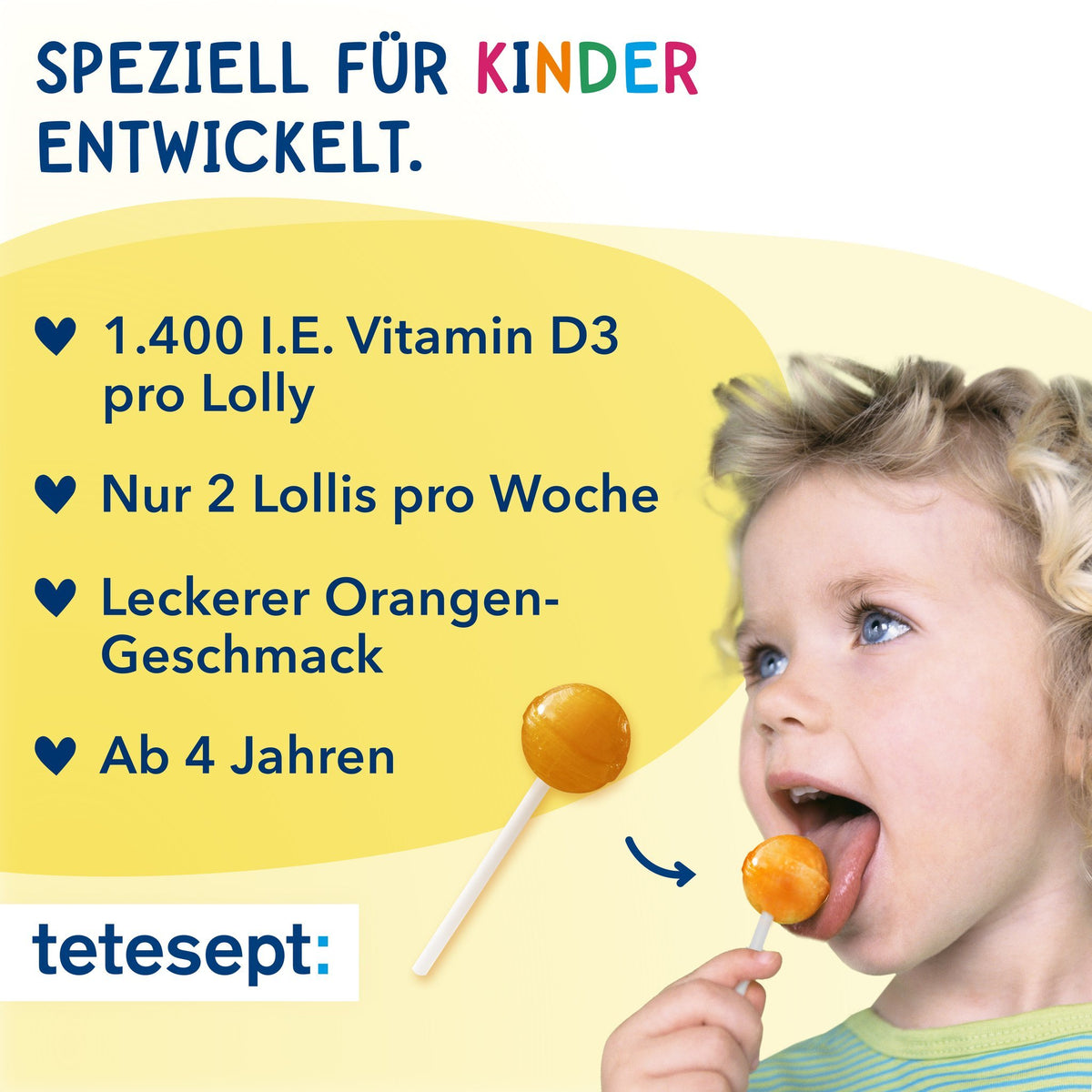 3er Set tetesept Kids Vitamin D3 Lolly