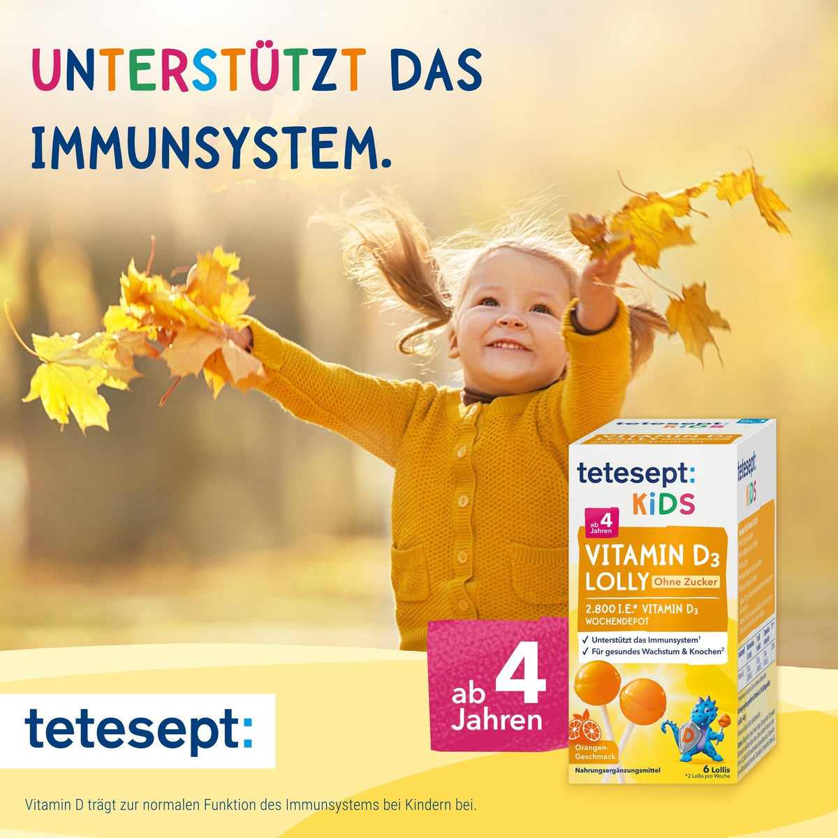 6er Set tetesept Kids Vitamin D3 Lolly