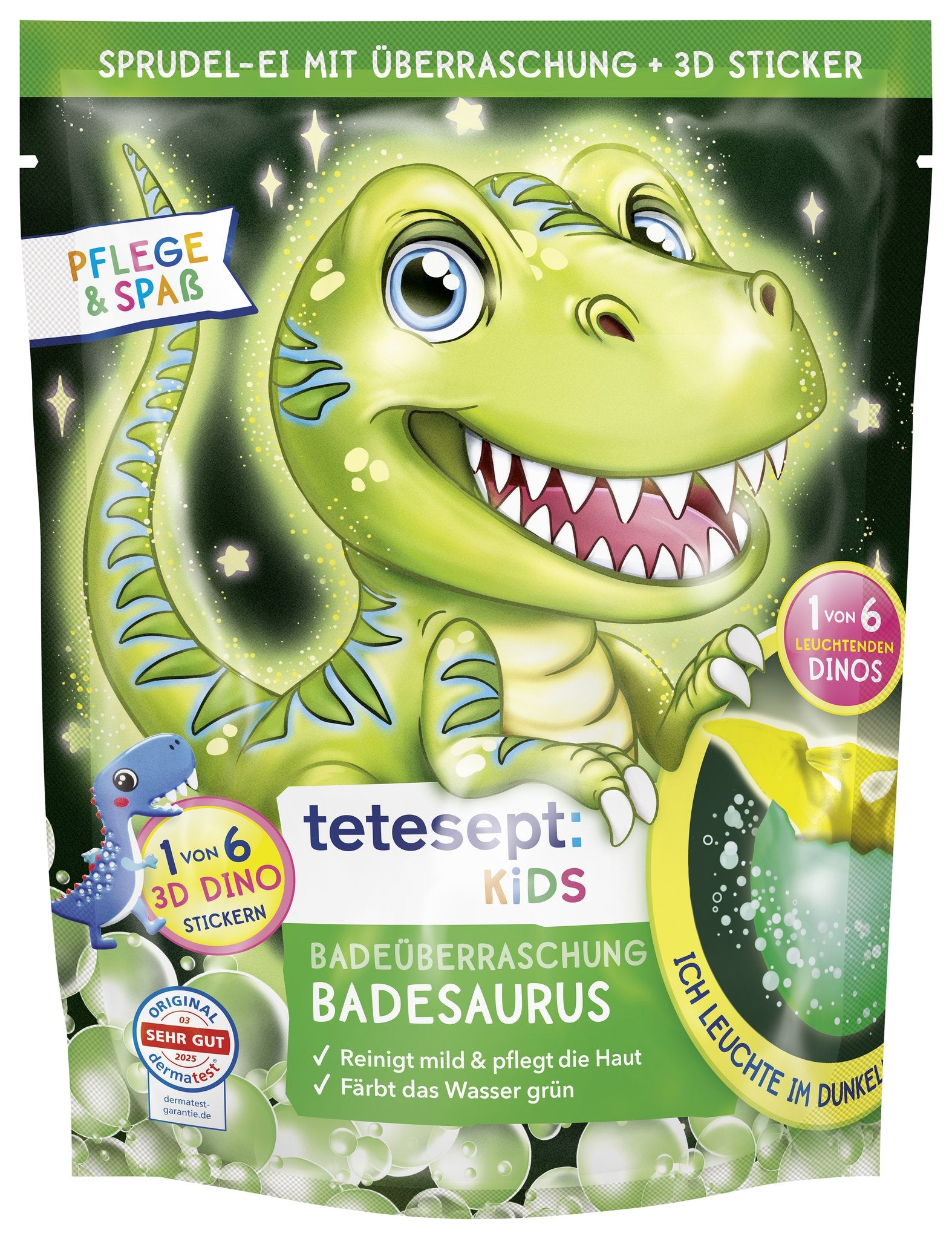 tetesept Kids BadeÃ¼berraschung Badesaurus (17,5 g) – Produktbild