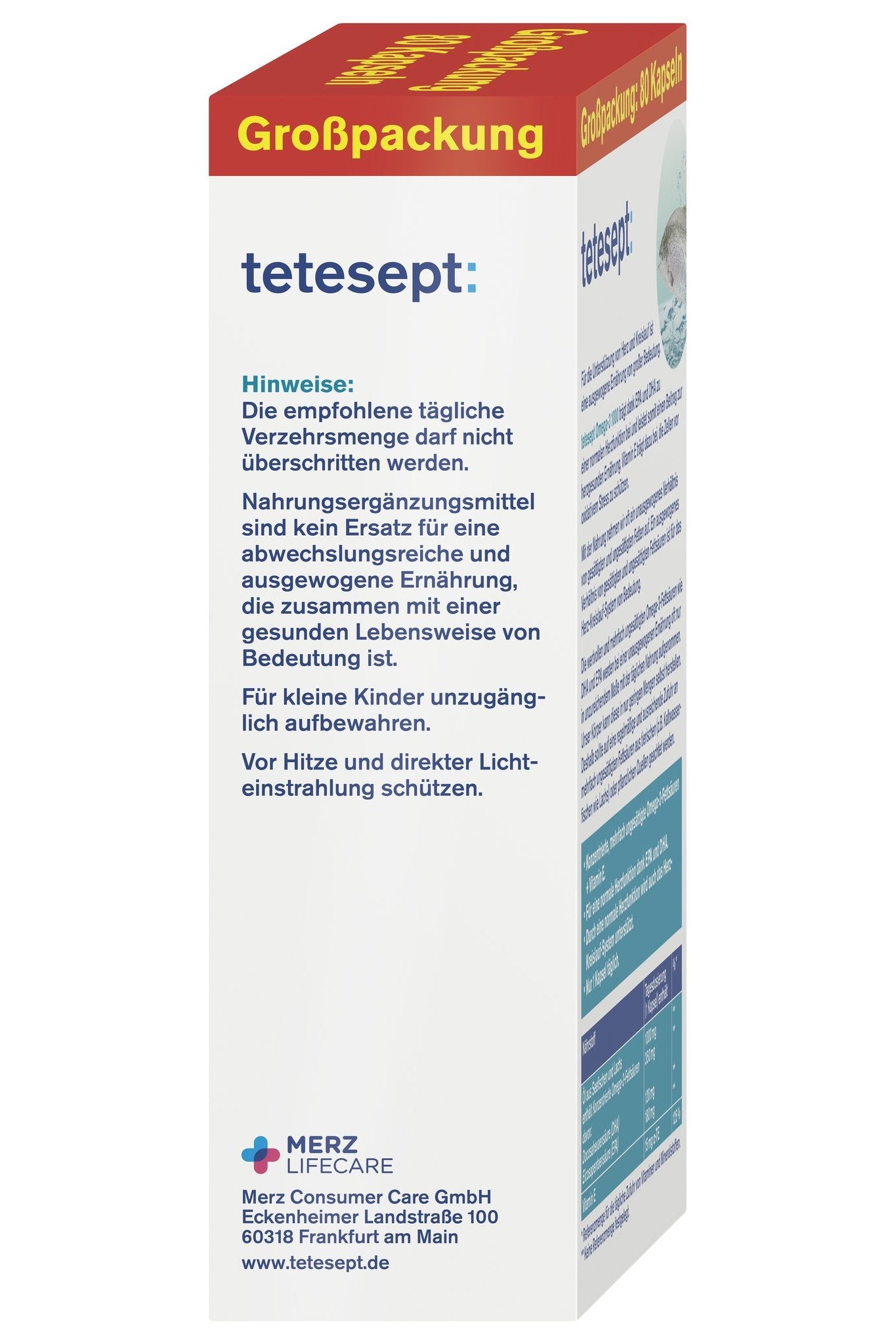 tetesept Omega-3 1000 (80 Stk.) – Produktbild