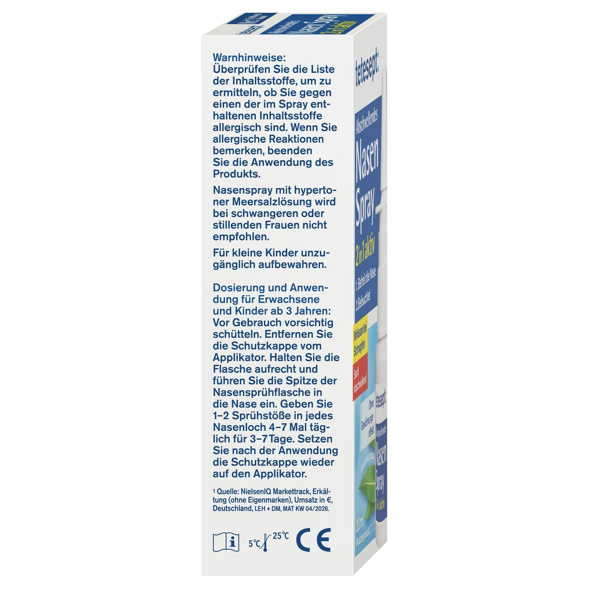 3er Set tetesept Abschwellendes Nasen Spray 2 in 1 aktiv