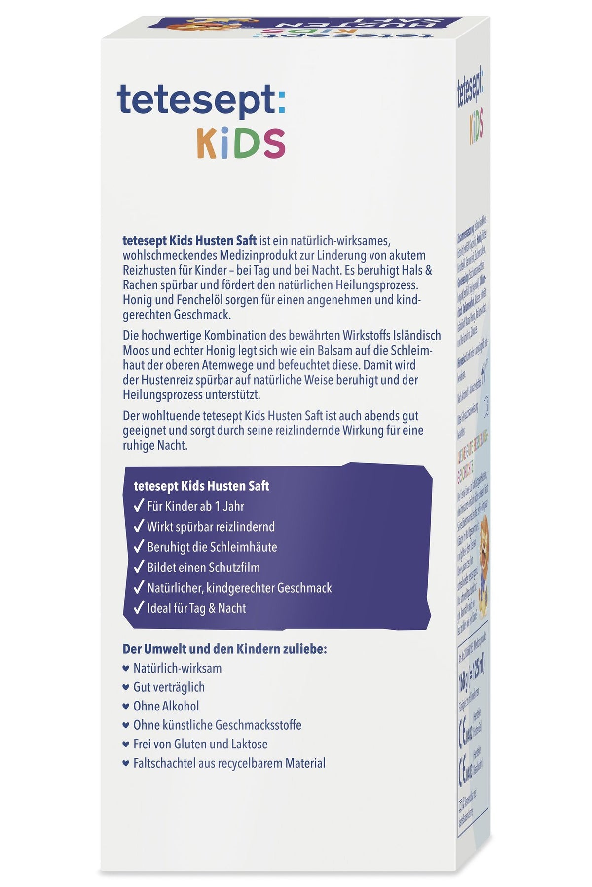 tetesept Kids Hustensaft (168 g) – Produktbild