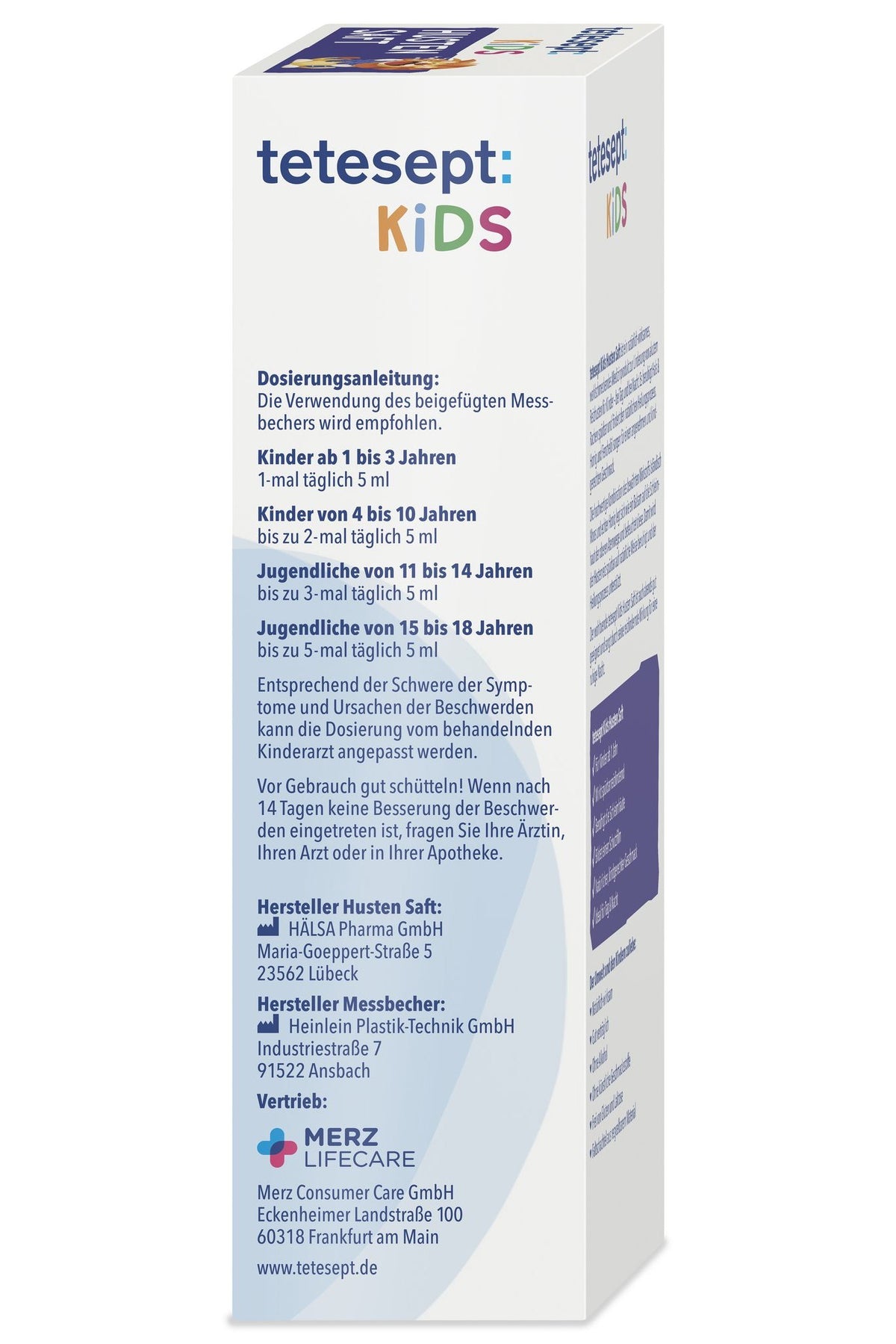 tetesept Kids Hustensaft (168 g) – Produktbild