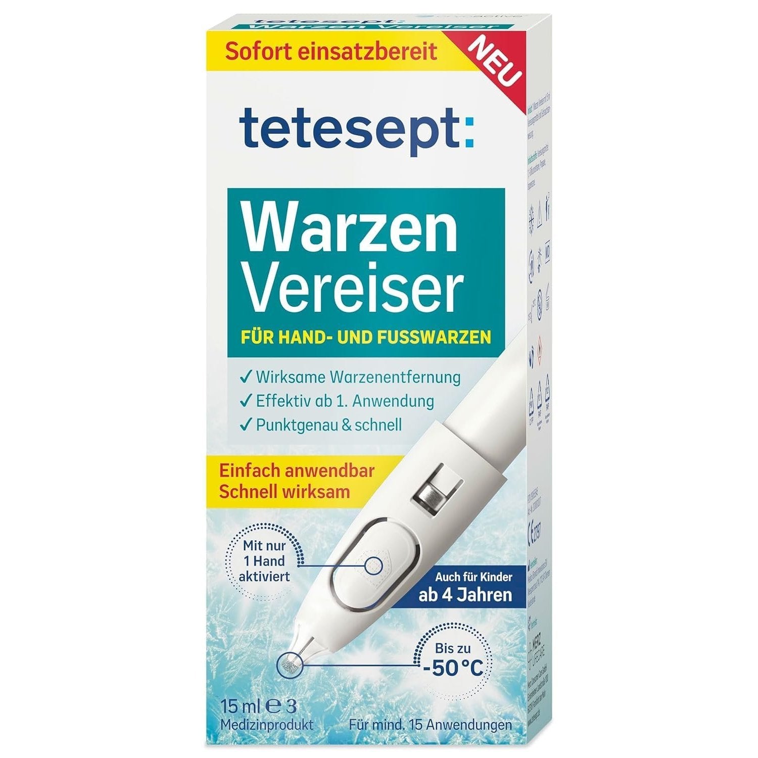 tetesept Warzen Vereiser (15ml) – Produktbild