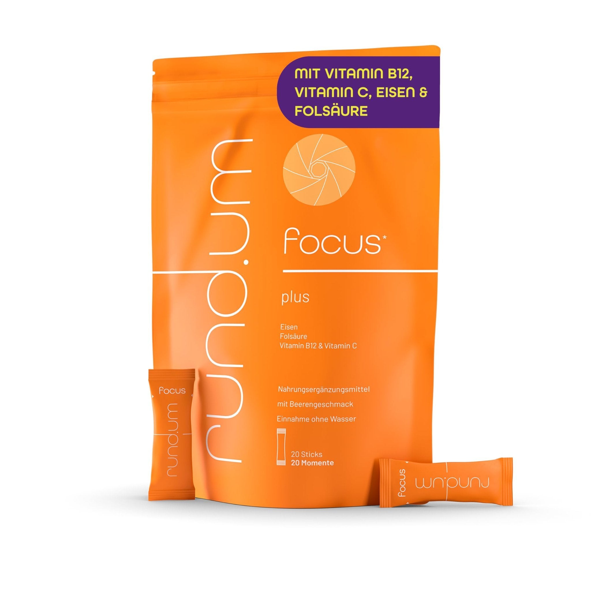rund.um plus focus Stick (20 Stk.) 30g – Produktbild