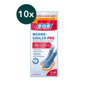 10er Set SOS Wärme-Sohlen Größe L (41–45)
