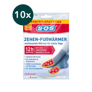10er Set SOS Zehen-Fußwärmer