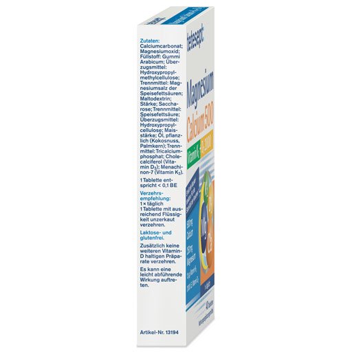 tetesept Magnesium + Calcium 500 + K2 + D3 2000