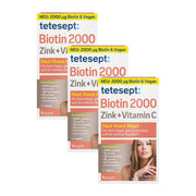 3er Set tetesept Biotin 2000