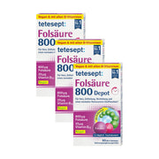 3er Set tetesept Folsäure 800 Depot