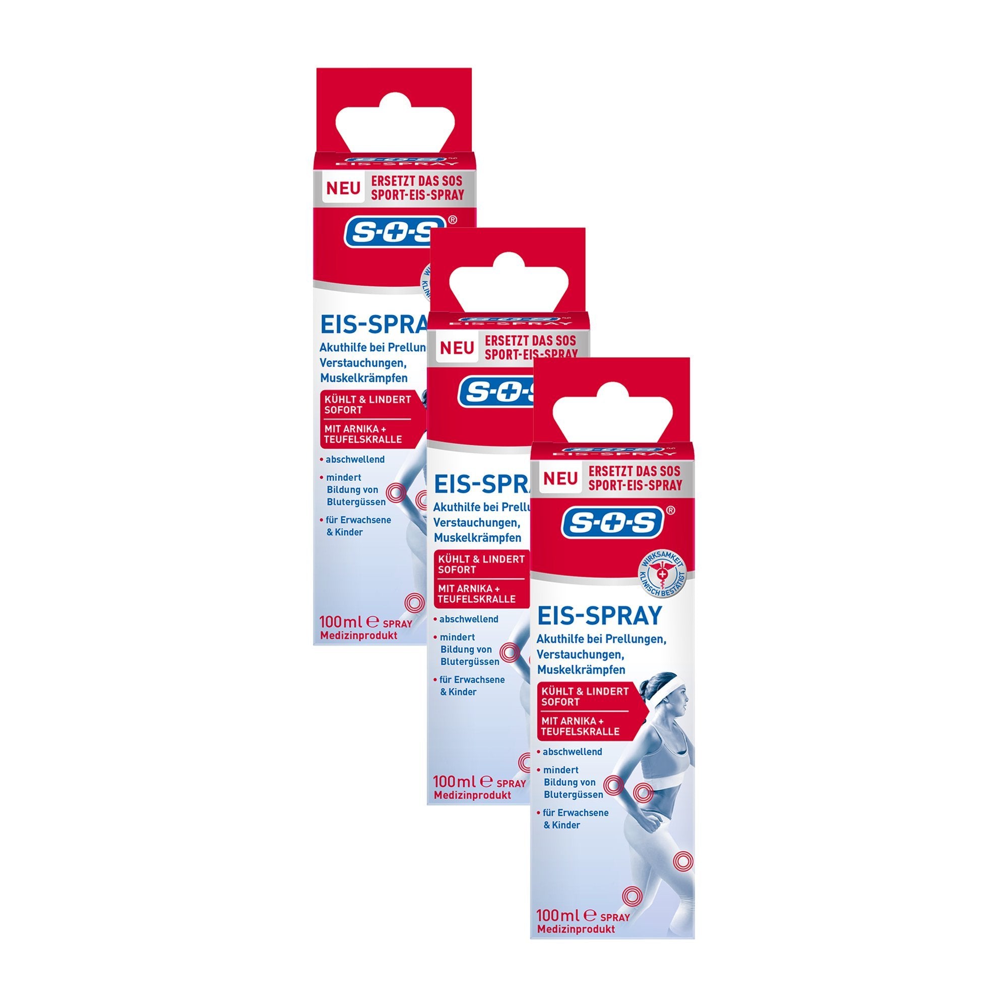 3er Set SOS Eis-Spray