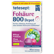tetesept FolsÃ¤ure 800 Depot (60 Stk.) 15,3g – Produktbild