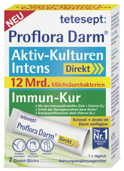 tetesept Proflora Darm Aktiv-Kulturen Intens Direkt- Sticks (7 Stk.) 14g – Produktbild