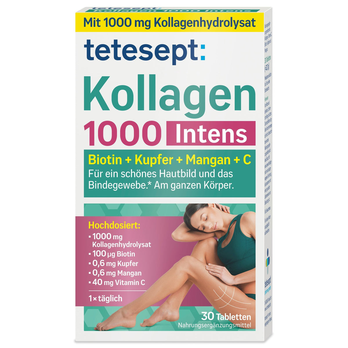 tetesept Kollagen 1000 Intens (30 Stk.) 32,7g – Produktbild