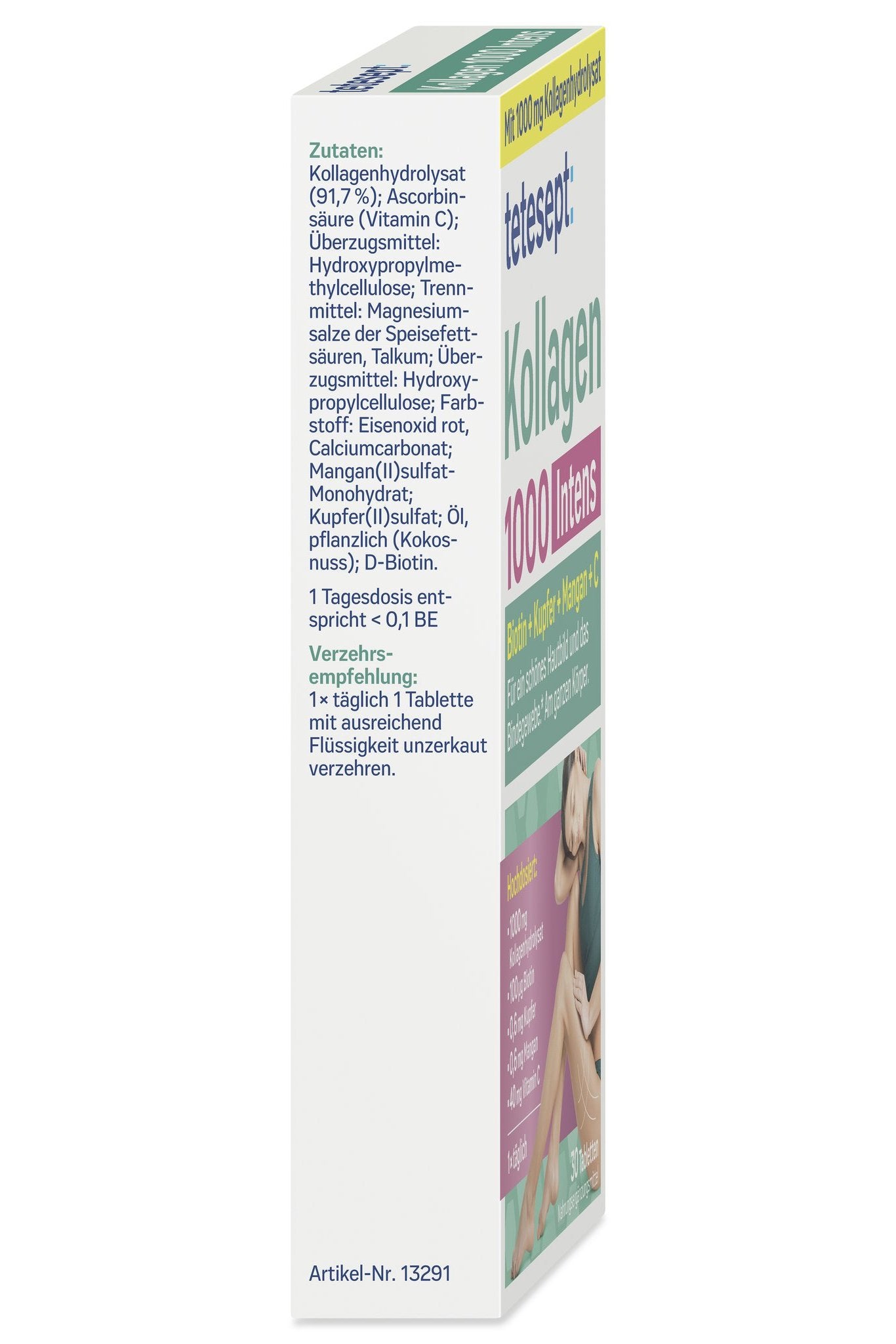 tetesept Kollagen 1000 Intens (30 Stk.) 32,7g – Produktbild