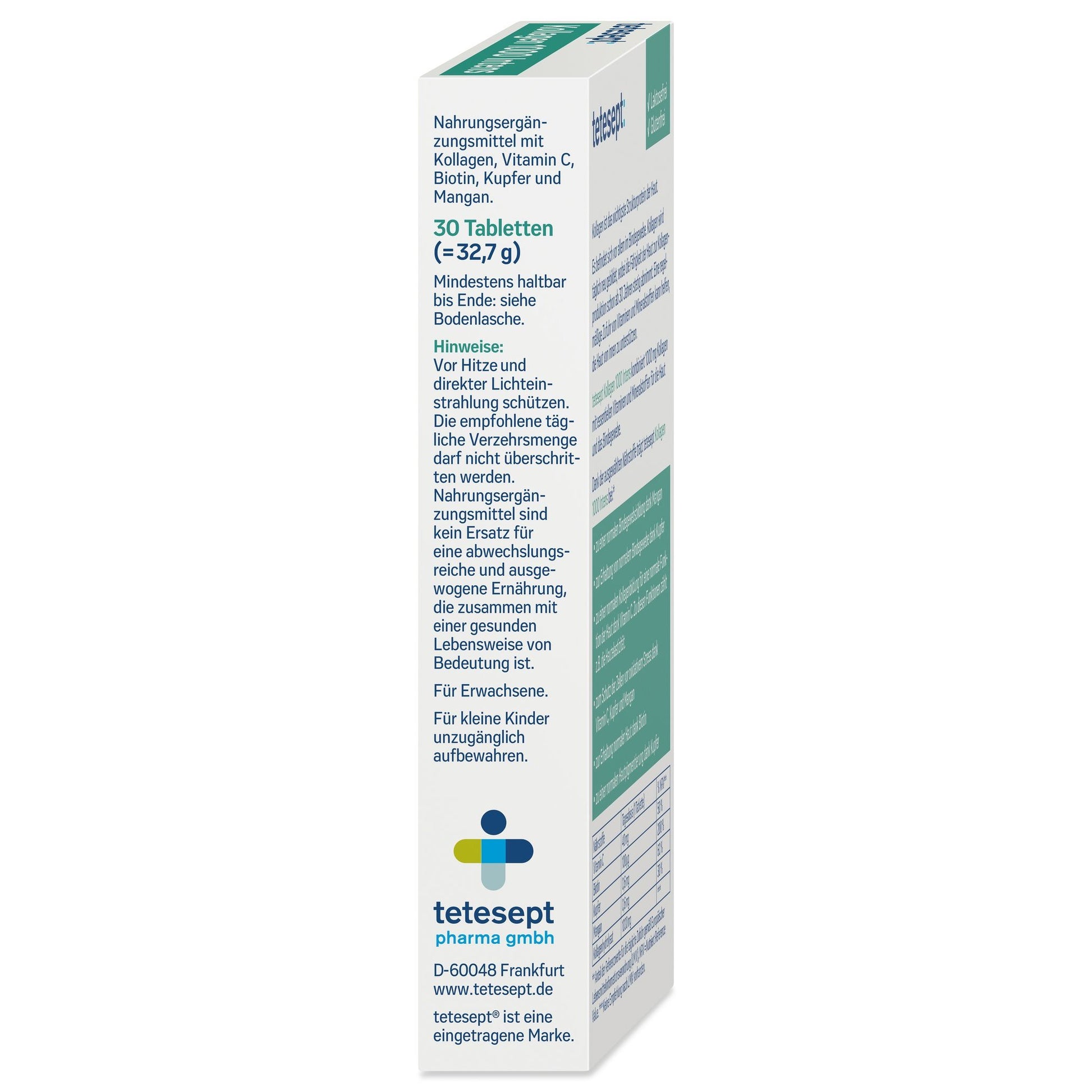 tetesept Kollagen 1000 Intens (30 Stk.) 32,7g – Produktbild