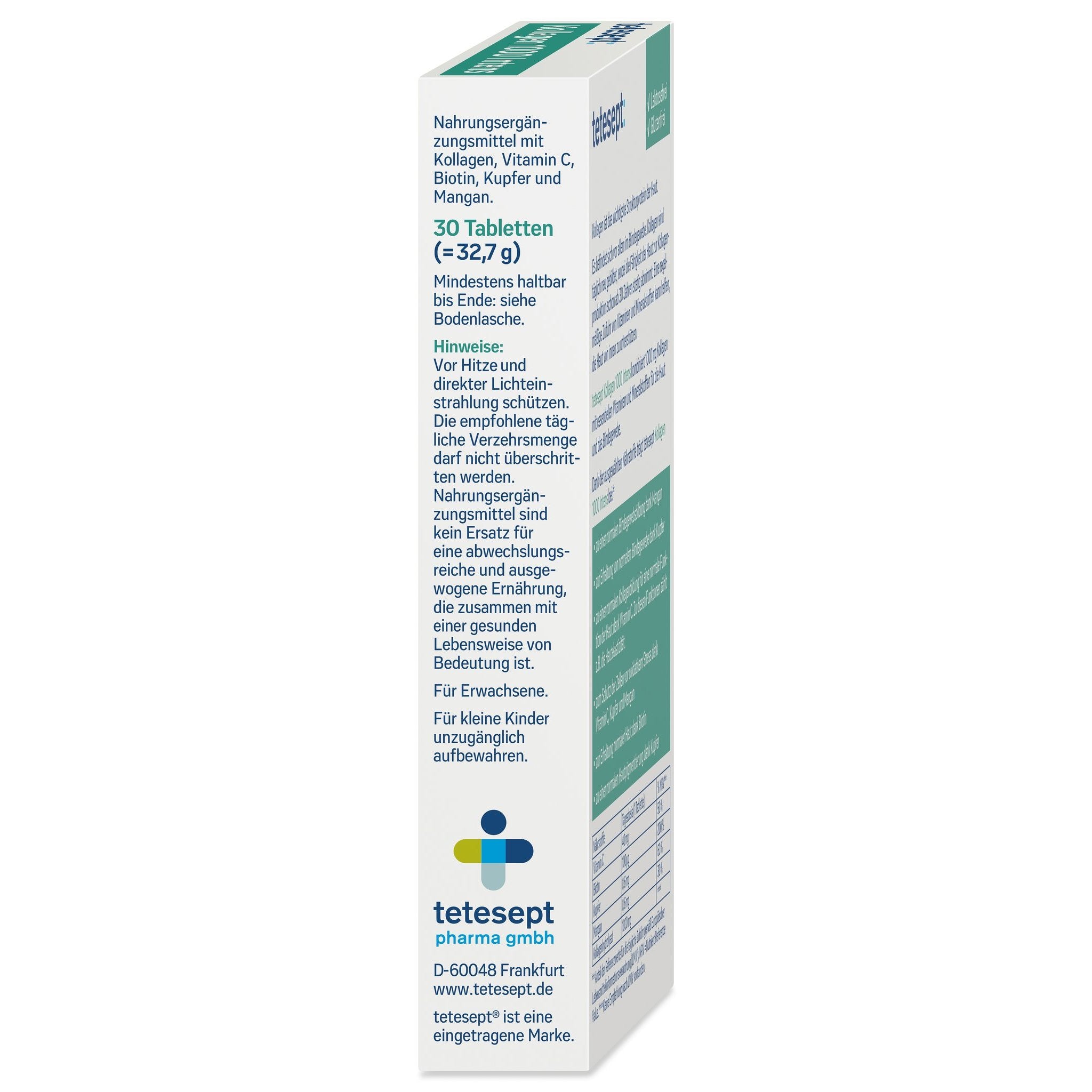 tetesept Kollagen 1000 Intens (30 Stk.) 32,7g – Produktbild