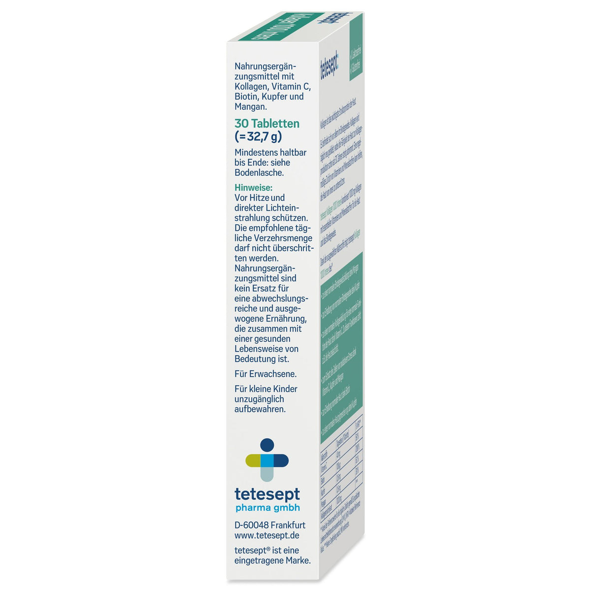 tetesept Kollagen 1000 Intens (30 Stk.) 32,7g – Produktbild
