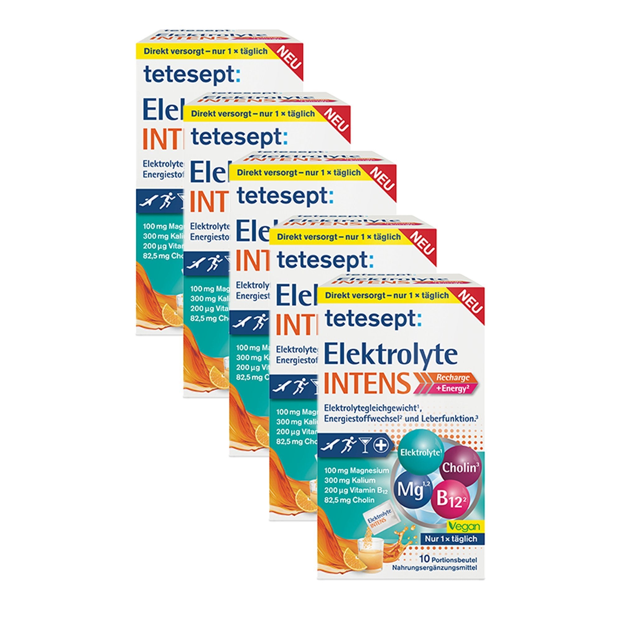 5er Set tetesept Elektrolyte Intens