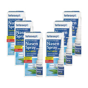 6er Set tetesept Abschwellendes Nasen Spray 2 in 1 aktiv