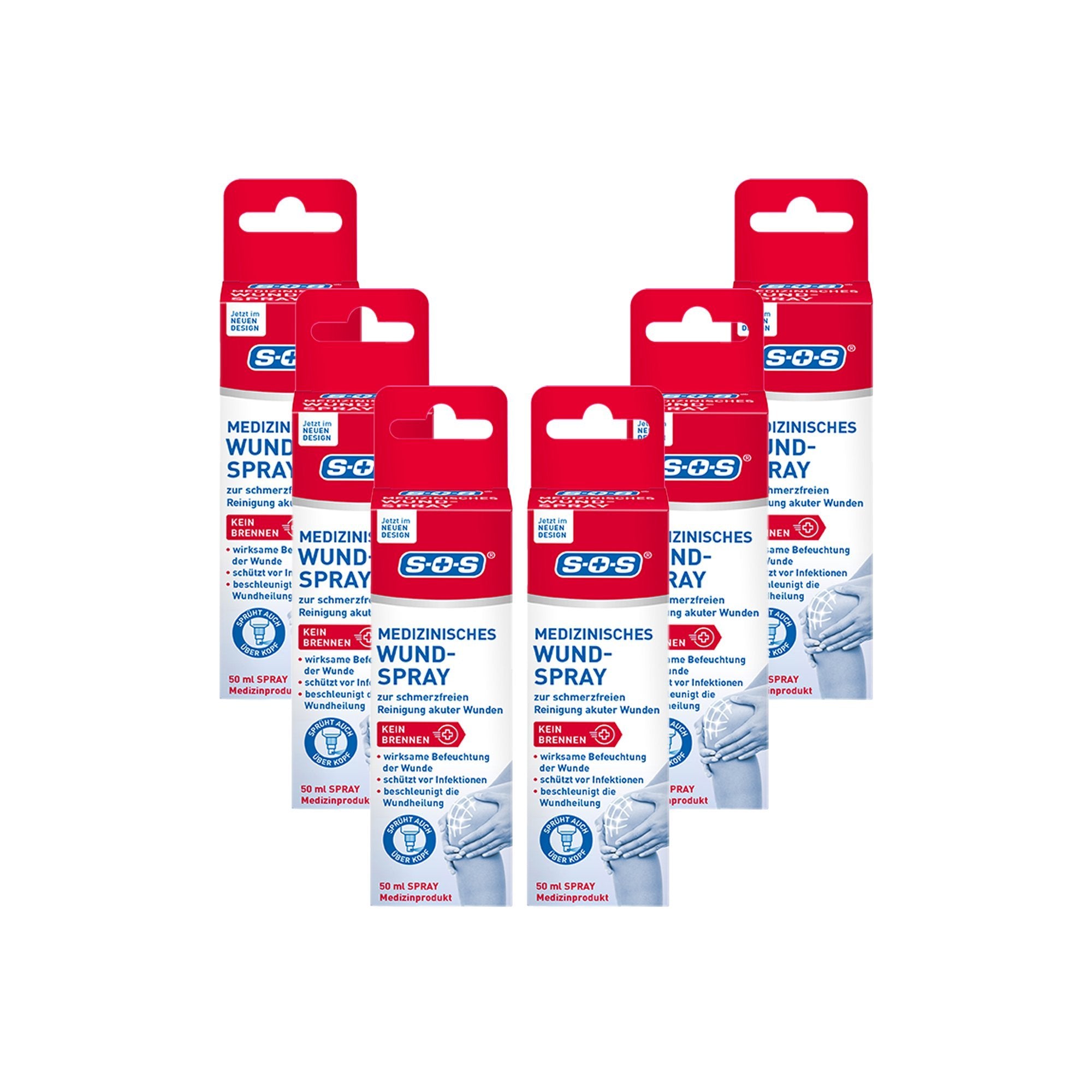 6er Set SOS Medizinisches Wund-Spray