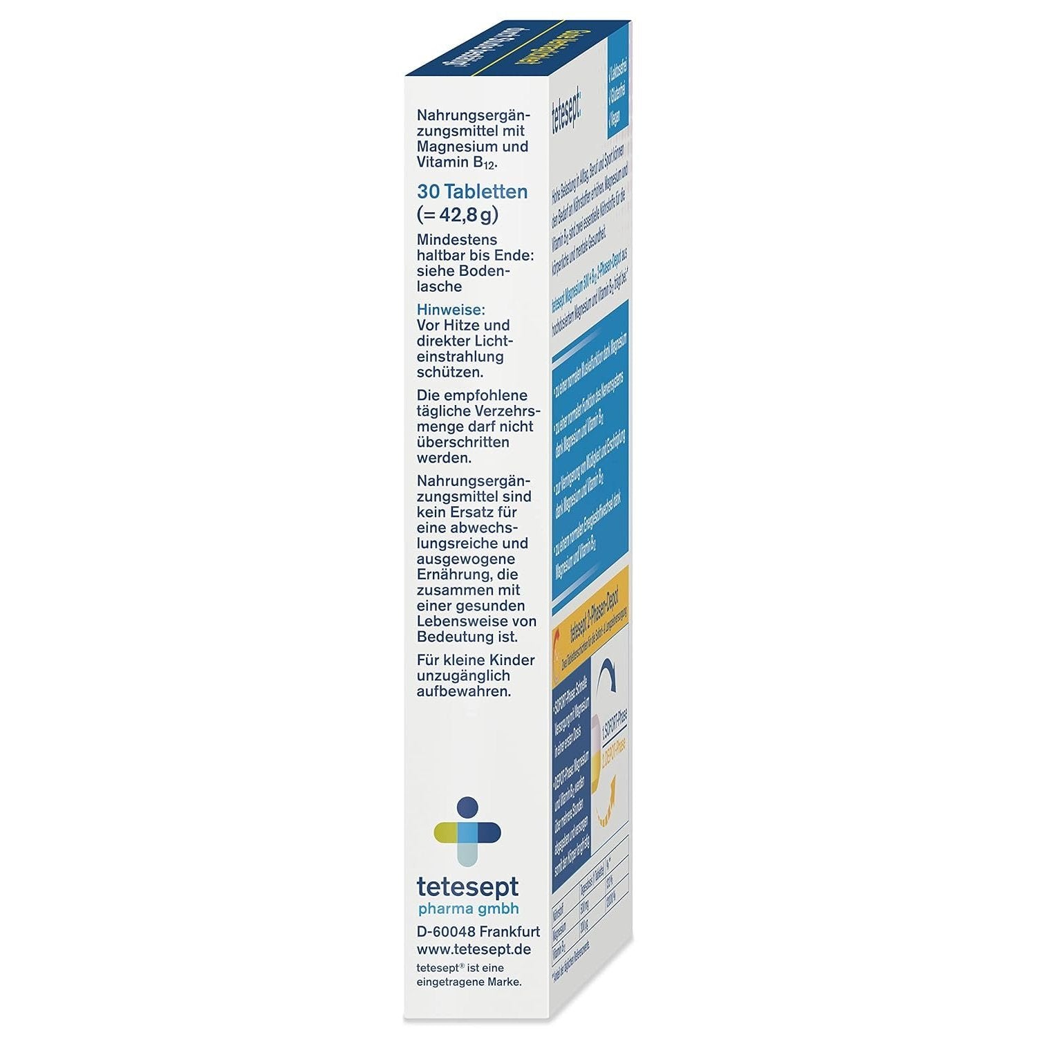 5er Set tetesept Magnesium 500 + B12