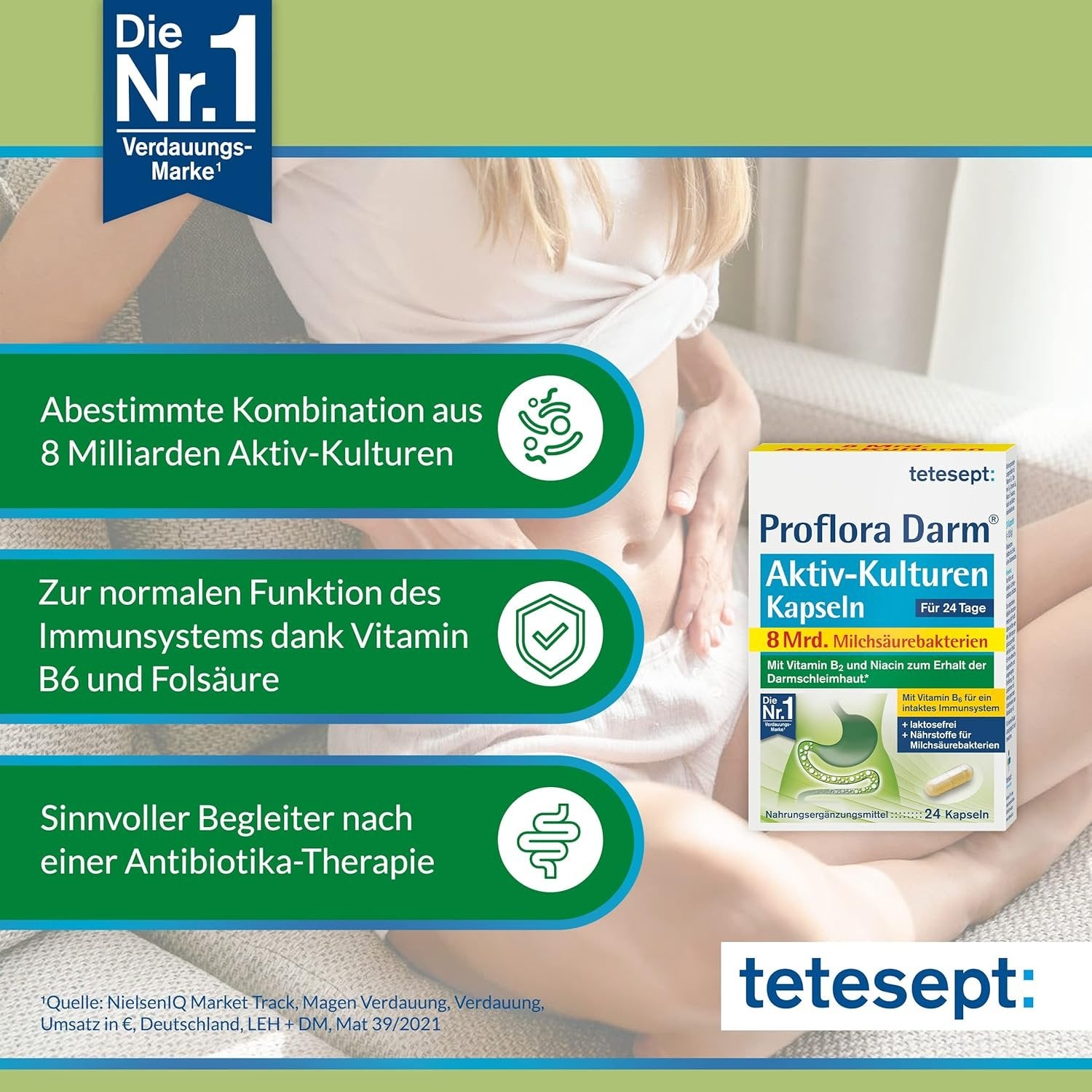 tetesept Proflora Darm Aktiv-Kulturen Kapseln