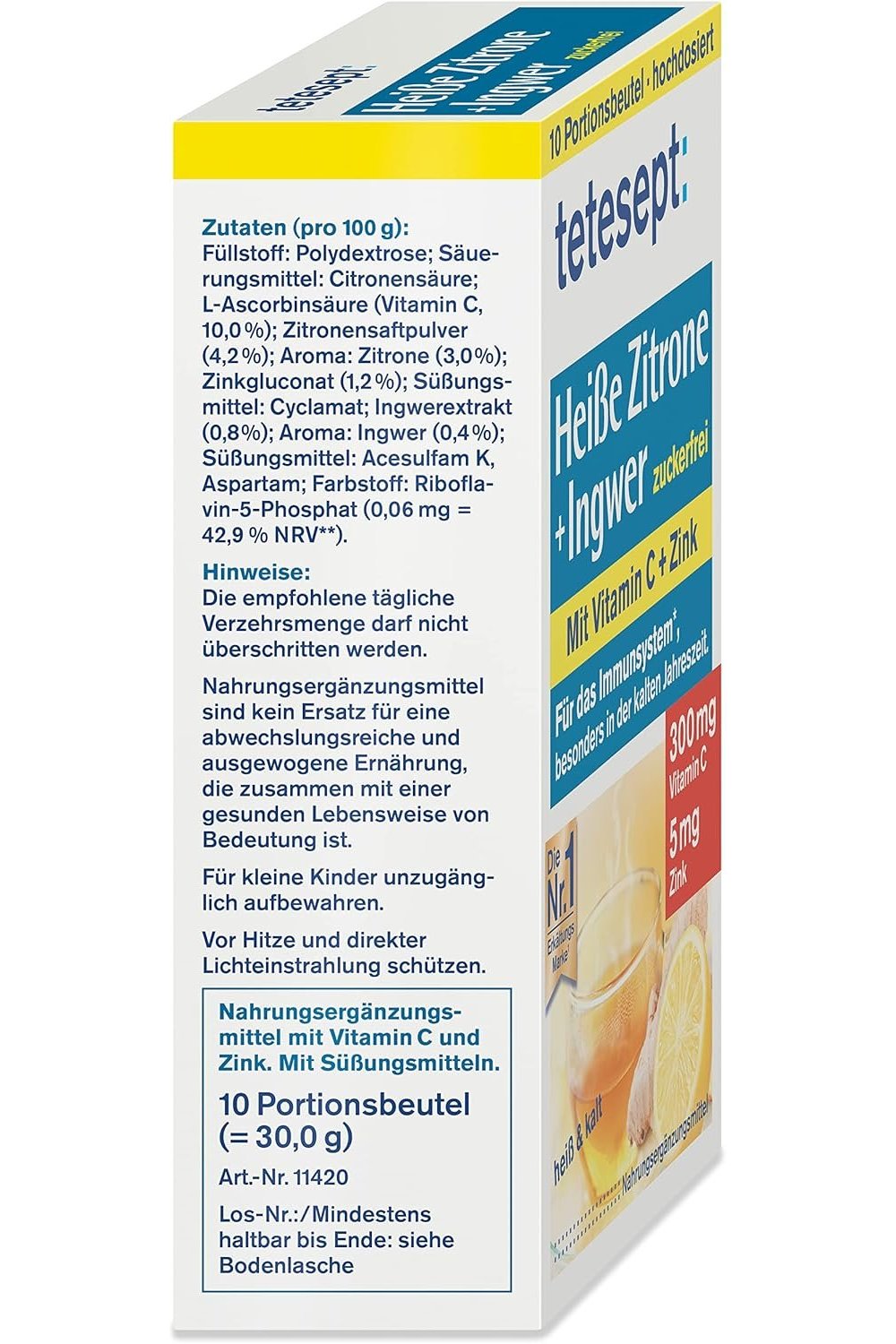 tetesept Heiße Zitrone mit Ingwer