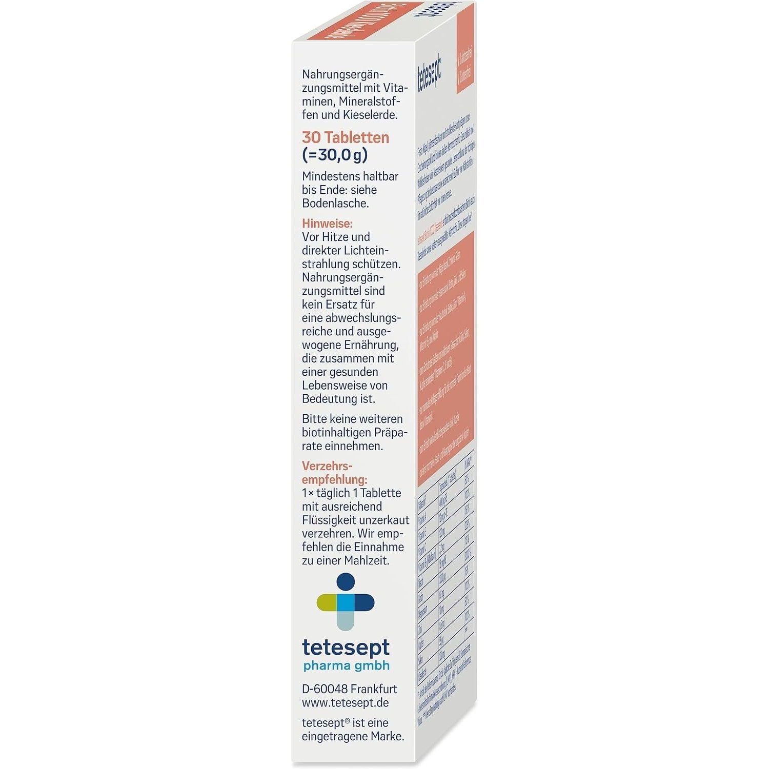 3er Set tetesept Biotin 1000 + Kieselerde