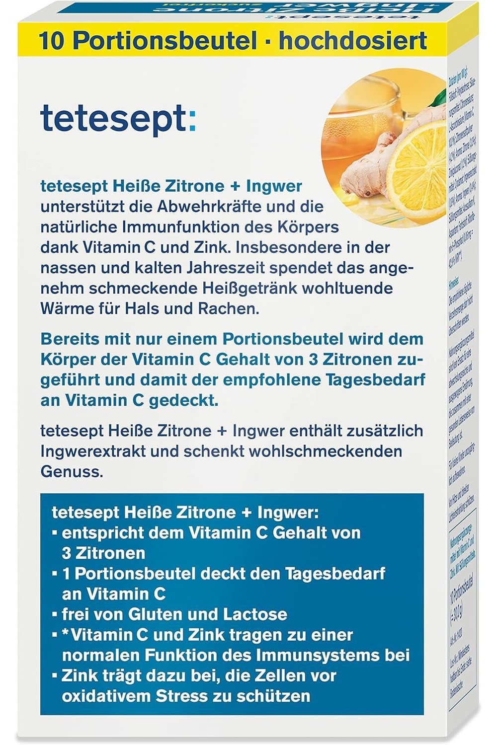 tetesept Heiße Zitrone mit Ingwer