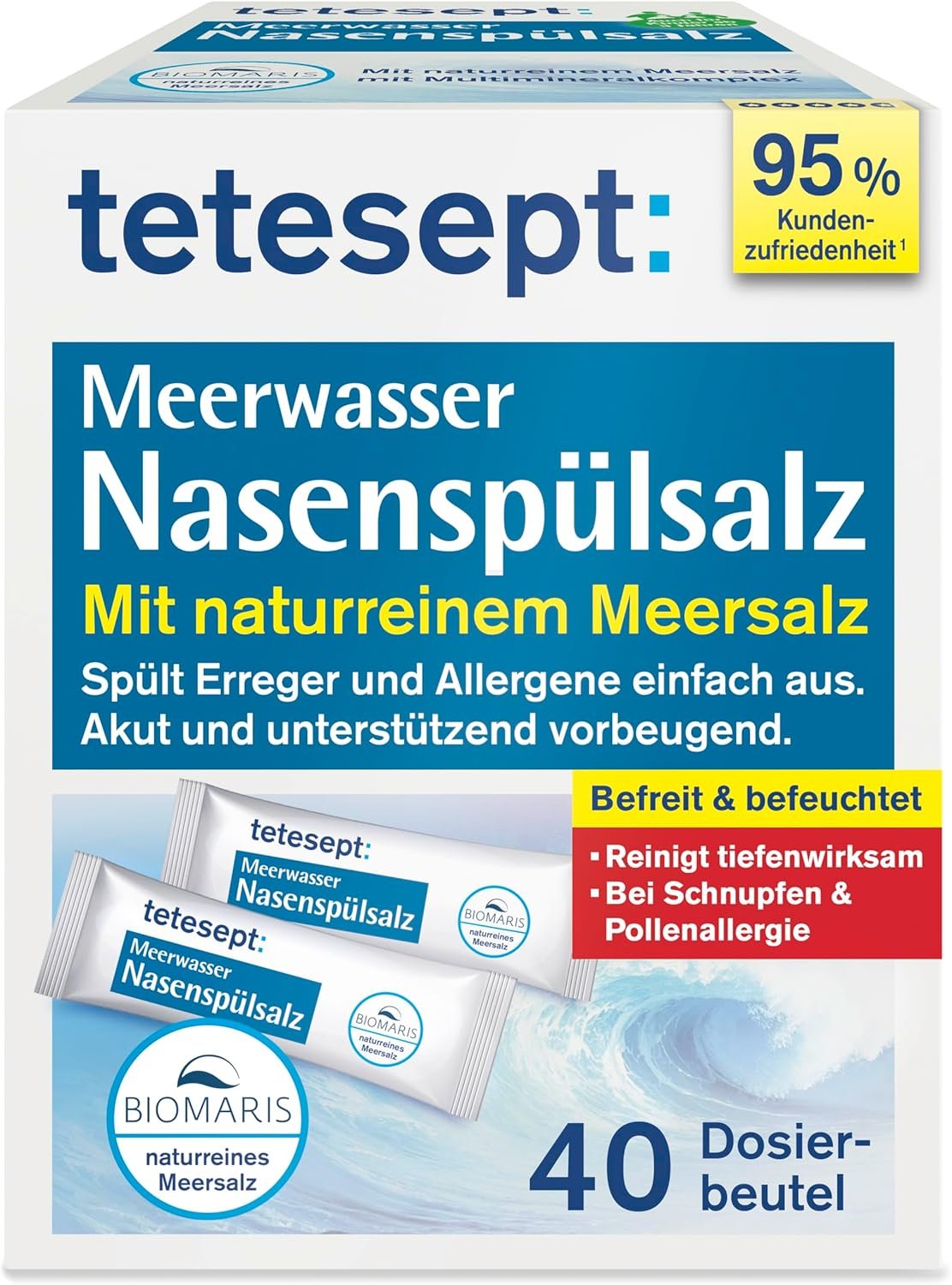 tetesept Meerwasser Nasenspülsalz