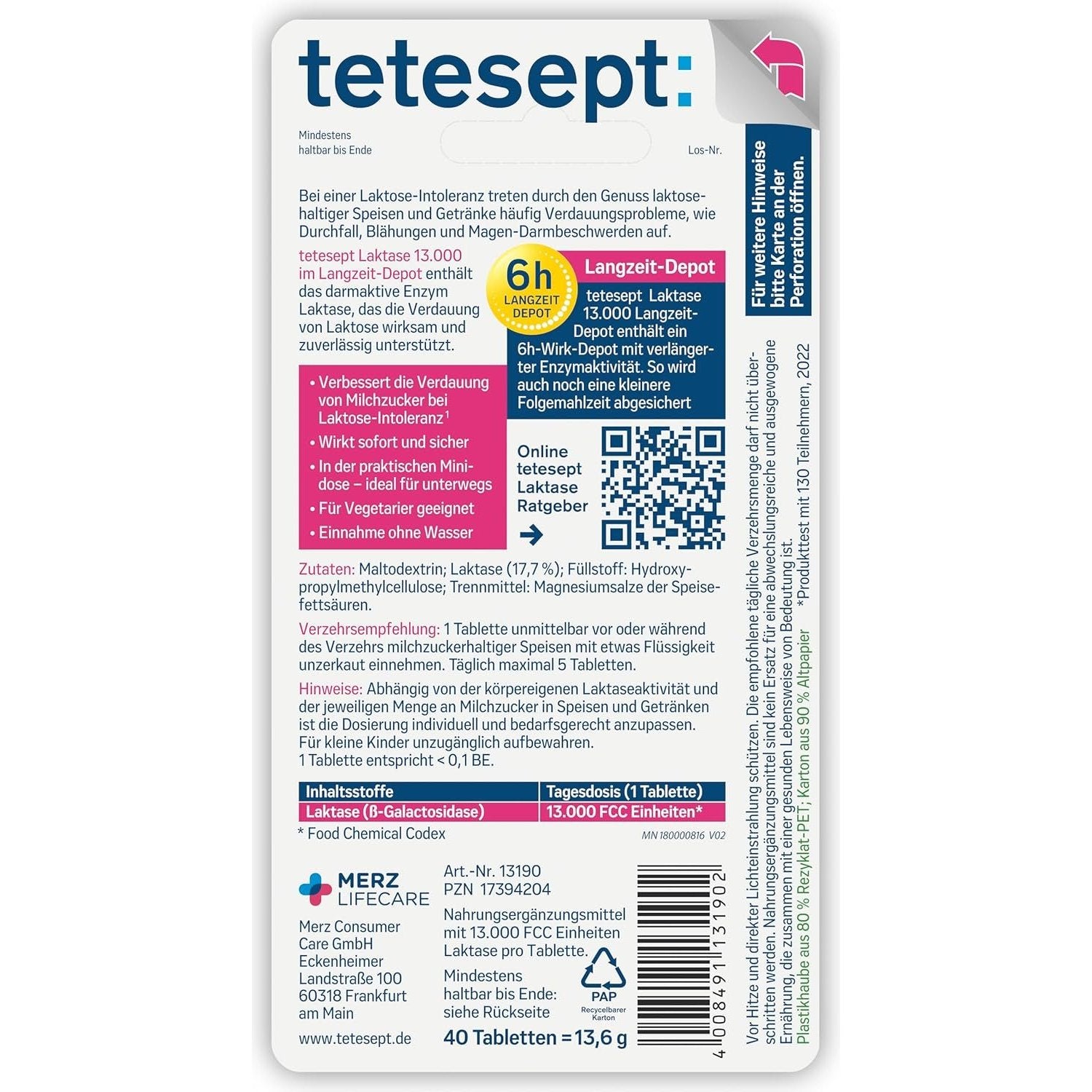 tetesept Laktase 13.000 Langzeit-Depot
