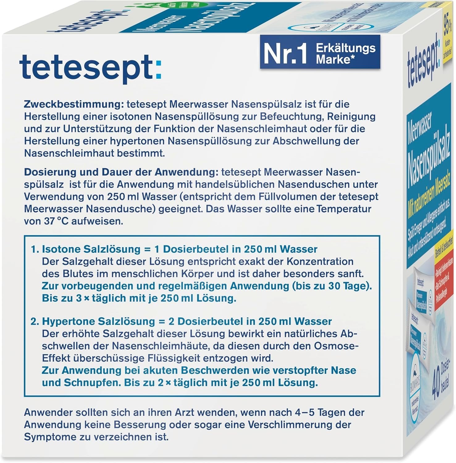 tetesept Meerwasser Nasenspülsalz