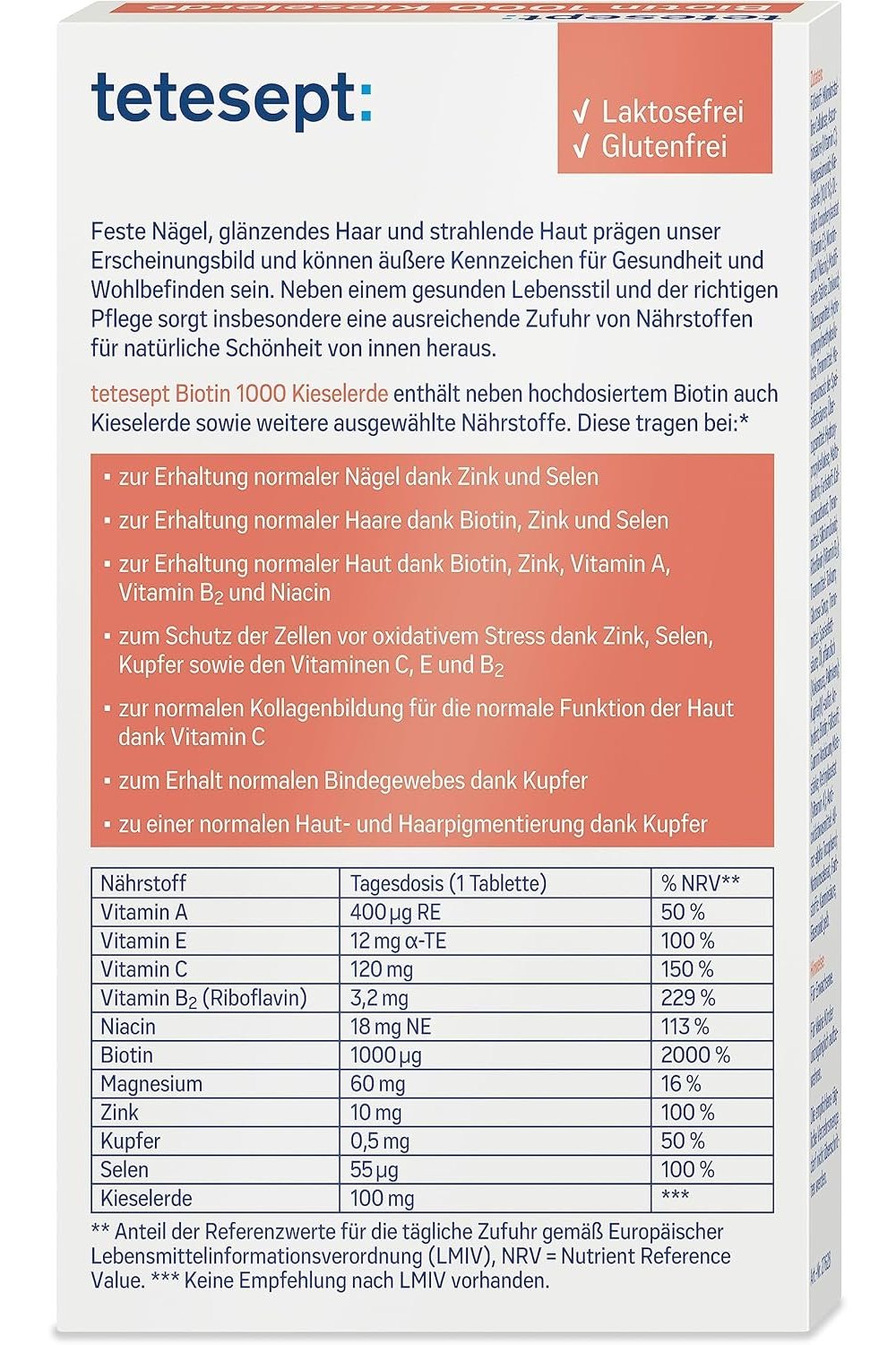 tetesept Biotin 1000 + Kieselerde