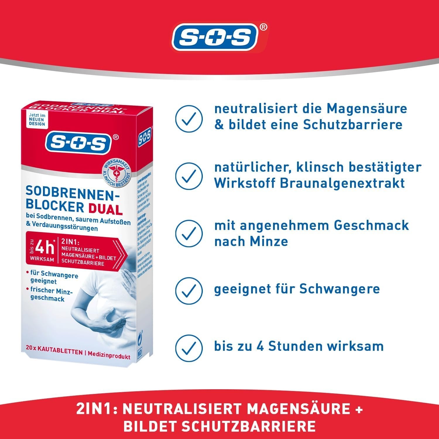SOS Sodbrennen-Blocker DUAL