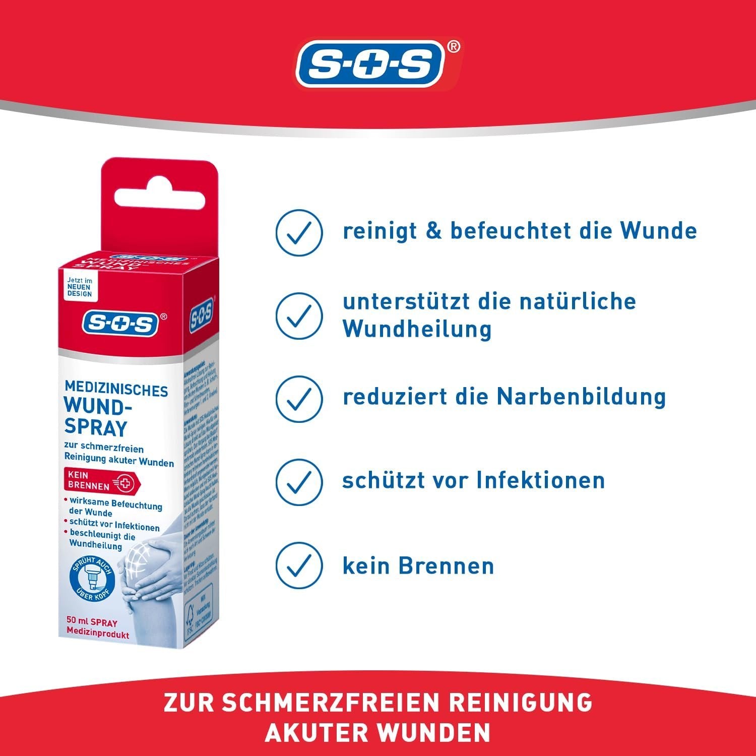 6er Set SOS Medizinisches Wund-Spray