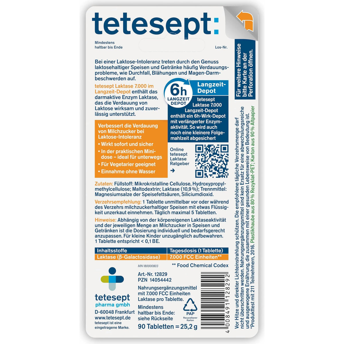 tetesept Laktase 7.000