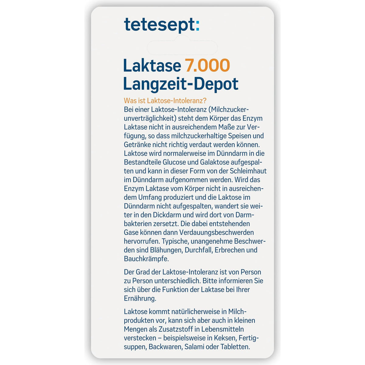 tetesept Laktase 7.000